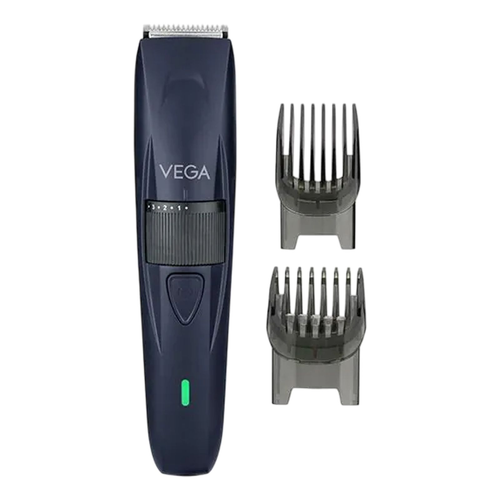 VEGA TurboOne Rechargeable Cord and Cordless Dry Trimmer for Beard with 40 Length Settings for Men (90mins Runtime, Ergonomically designed, Blue)