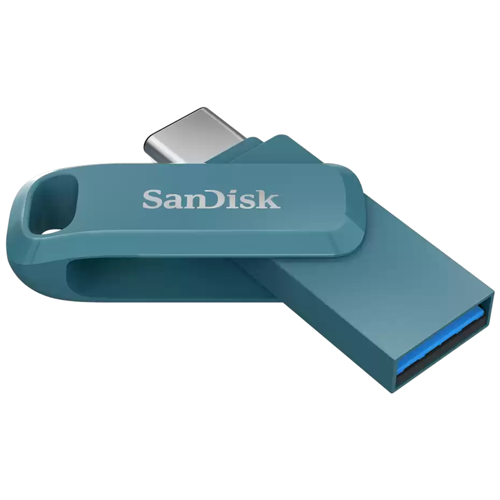 SanDisk Go 64GB USB Type C to USB Type A OTG Pen Drive (Protective Swivel Design, SDDDC3-064G-I46NPD, Navagio Bay)