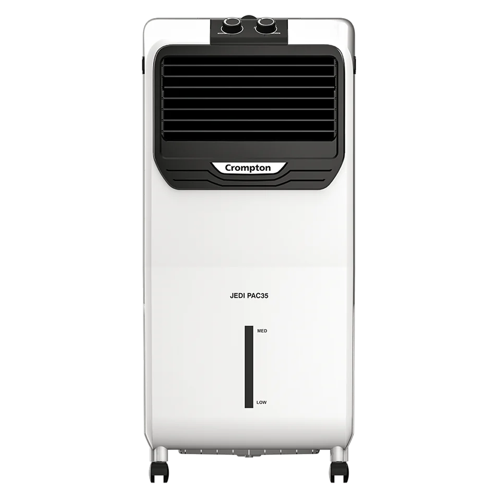 Crompton Jedi PAC 35 Litres Personal Air Cooler with Everlast Pump (4 Way Air Deflection, White & Black)