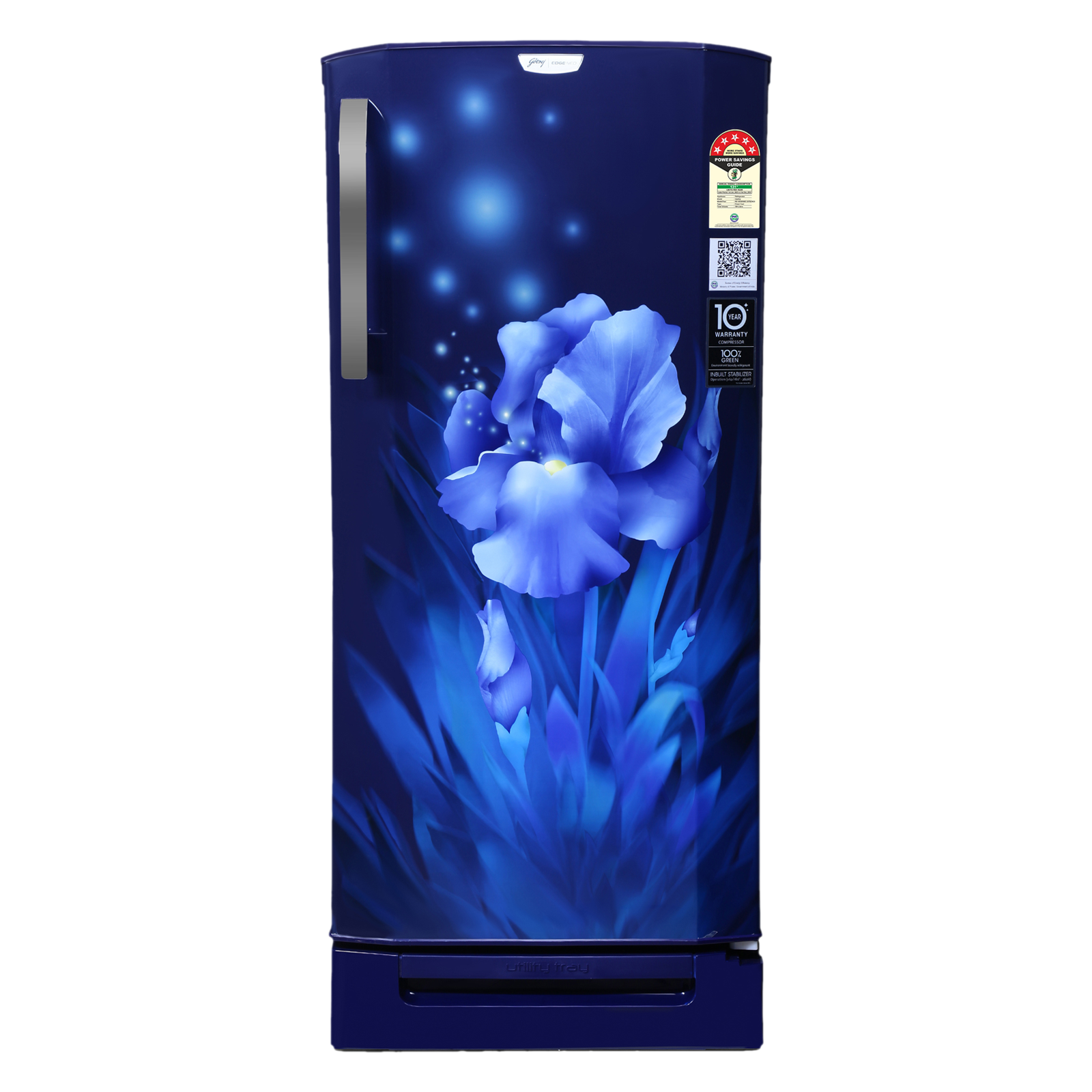 Godrej Edge Neo 180 Litres 5 Star Direct Cool Single Door Refrigerator with Anti Bacteria Gasket (RD EDGENEO 207E TDF, Aqua Blue)