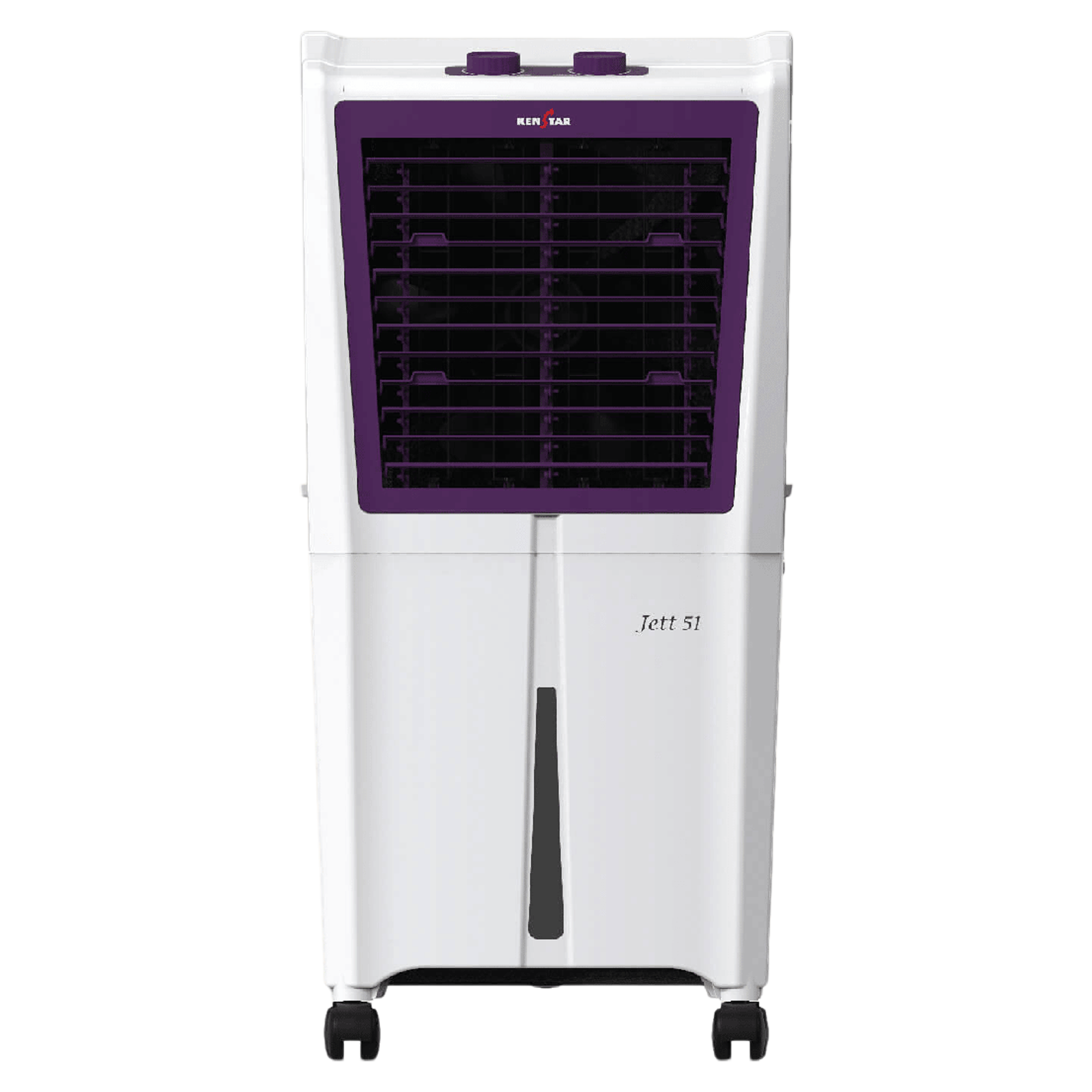 KENSTAR JETT HC 51 Litres Personal Air Cooler with Quadra Flow Technology (Collapsible Louvres, White & Purple) KENSTAR JETT HC 51 Litres Personal Air Cooler with Quadra Flow Technology (Collapsible Louvres, White & Purple)