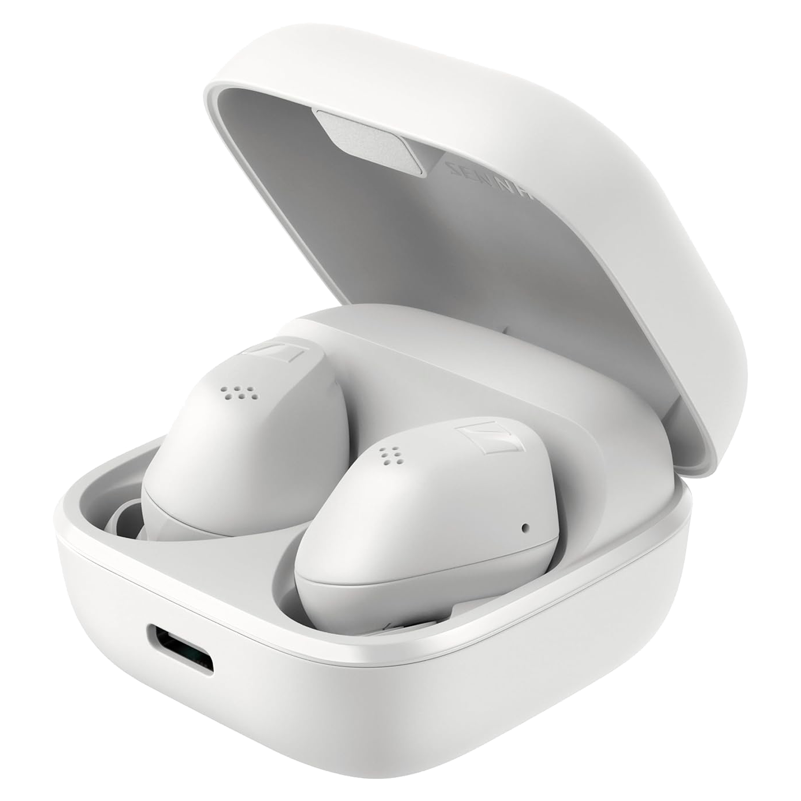 SENNHEISER ACCENTUM 700263 TWS Earbuds with Hybrid Active Noise Cancellation (IP54 Splash Resistant, 28 Hours Battery Life, White) SENNHEISER ACCENTUM 700263 TWS Earbuds with Hybrid Active Noise Cancellation (IP54 Splash Resistant, 28 Hours Battery Life, White)