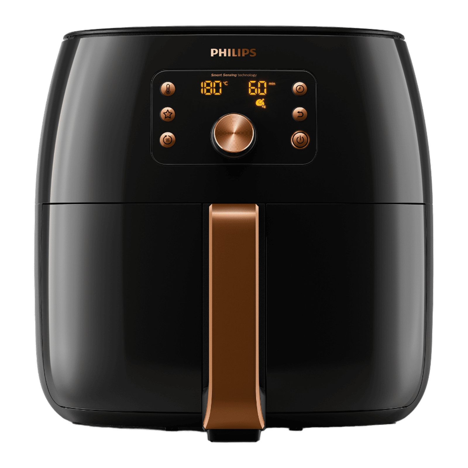 PHILIPS HD9867/90 7.3L 2225 Watt Air Fryer with Smart Sensing Technology (Deep Black and Copper) deal from croma